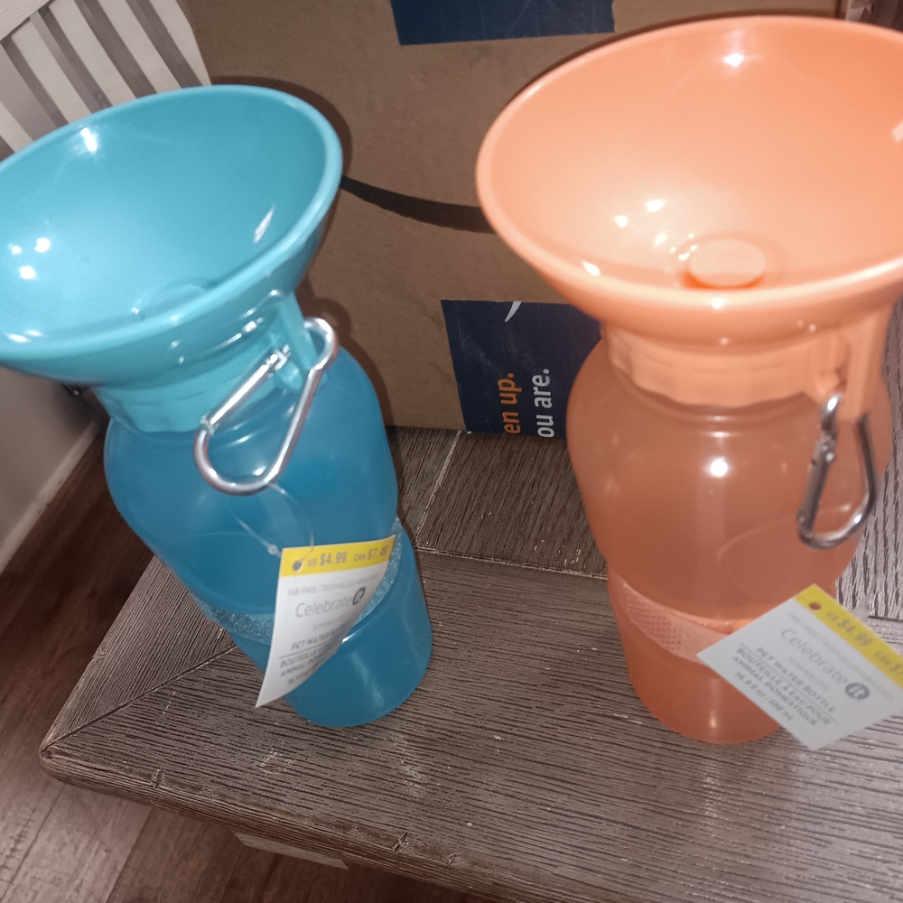 Blue and Orange Water Bottles